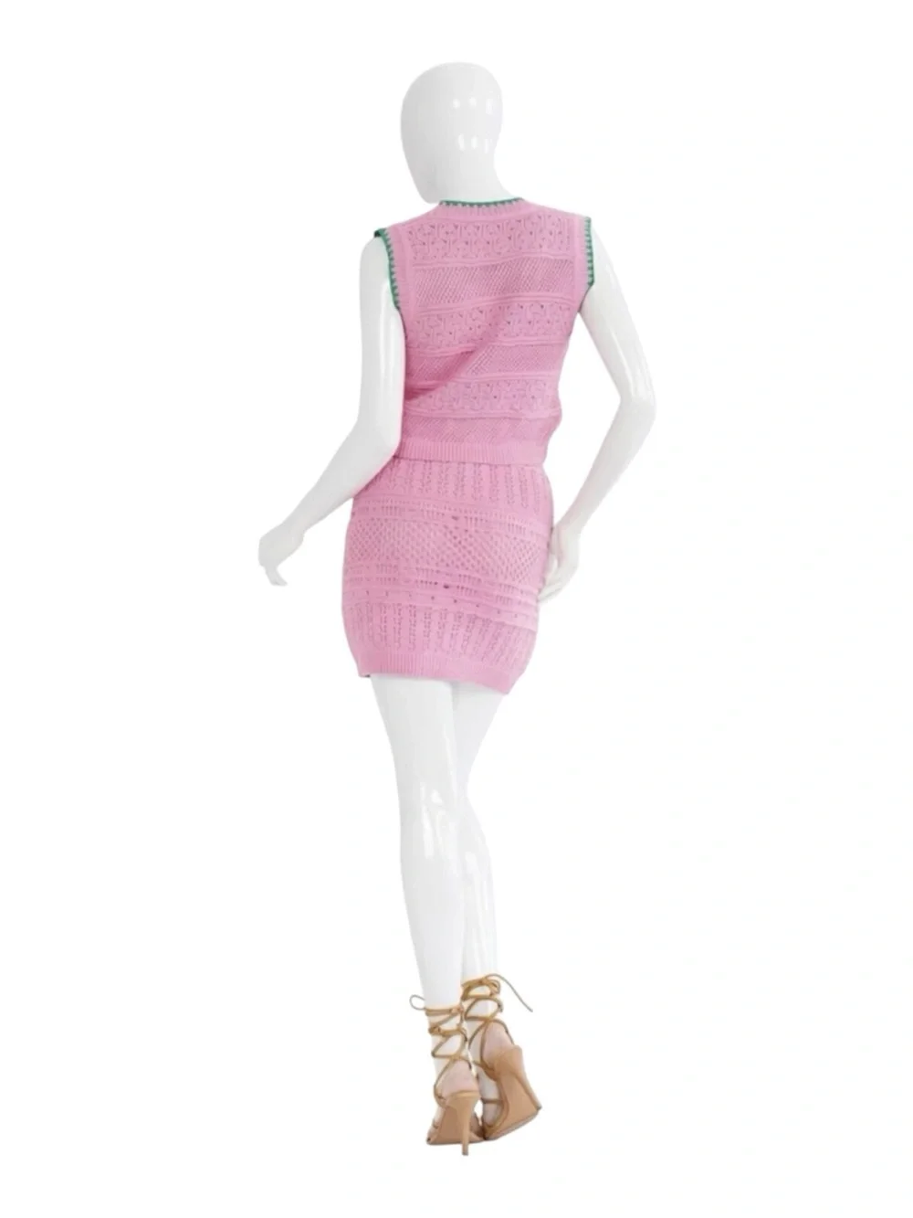 STRUT & BOLT two piece crochet skirt set size S M L